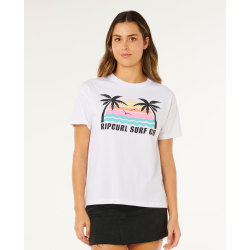 T-shirt RIPCURL Malibu Relaxed Optical White