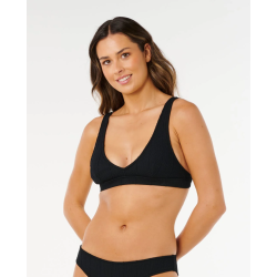 Haut de maillot de bain col V RIPCURL multi-fit Vibe Surf Black