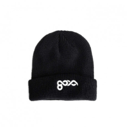 Bonnet Goya Wool Beanie Leather Black