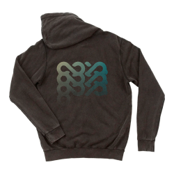 Sweat Goya Hoodie Zipper Washed black