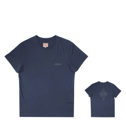 Quatro T-Shirt Vintage Logo Navy