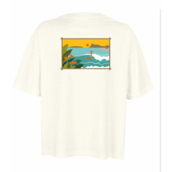 Kota Blue Teeshirt Femme Blanc Line Up Les Lecques