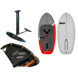 Pack Wing RRD Beluga Orange Line Y31 115 - Foil NORTH Prime 1500 - Wing RRD Wind Wing 5.0m² Boom Y28
