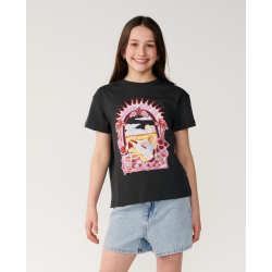 T-shirt enfant RIPCURL Costa Del Sol Band Washed Black