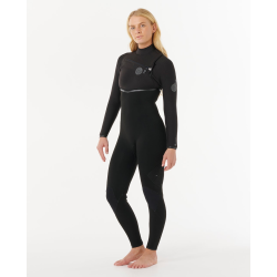Combinaison RIPCURL E-Bomb 5/3 zip poitrine Black