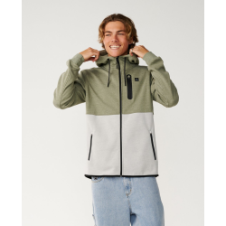 Sweat zippé à capuche RIPCURL Departed Anti Series Green