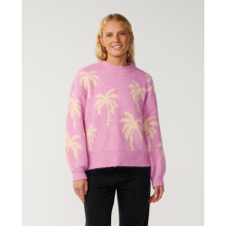 Pull RIPCURL Retro Swell Palm Jacquard Lilac