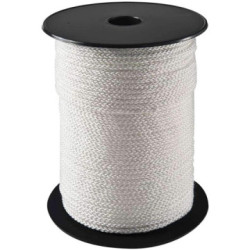 Drisse Dyneema depower white 3.8mm (au mètre)