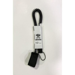 Leash SUP Surfpistols Knee Coiled 10 Noir