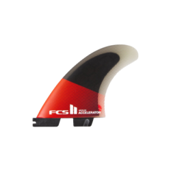 FCS II Accelerator PC Small Red/Black Tri Retail Fins